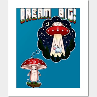 Funny Magic Mushroom Dream Posters and Art